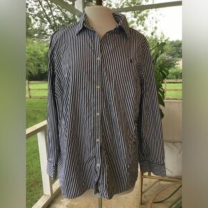 Ralph Lauren Black and White Casual Button Down Shirt